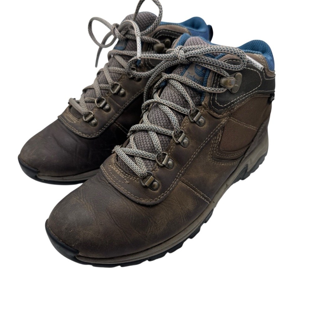Timberland Women’s Green/ Brown Hiking Boots - Size 7.5